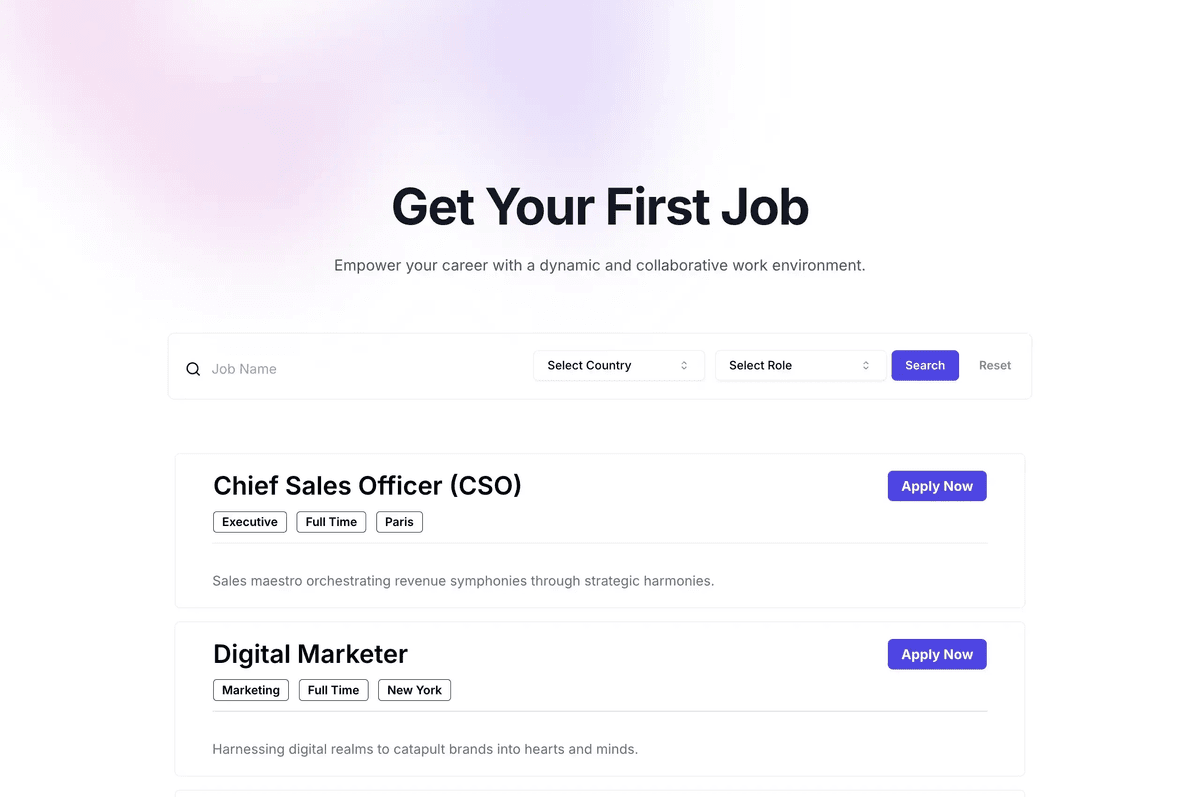Featured template preview